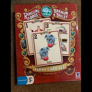 Vintage Ringling Bros.Large Flashcards Numbers1-25